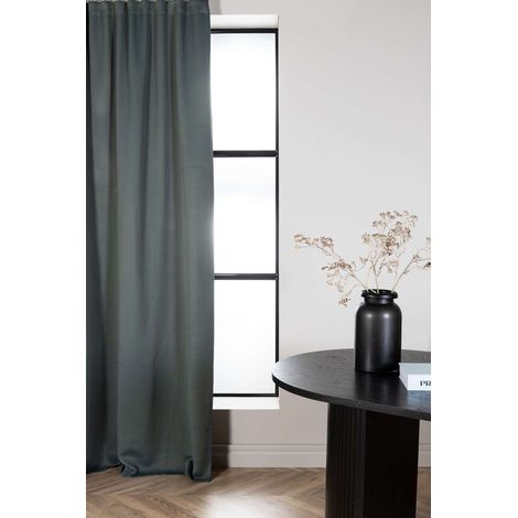 Evelyn rideau 240x135cm bleu vert. (1/2)