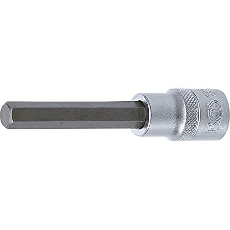 Chiave a bussola  lunghezza 100 mm  12,5 mm (1/2")  esagono interno 10 mm (1/3)