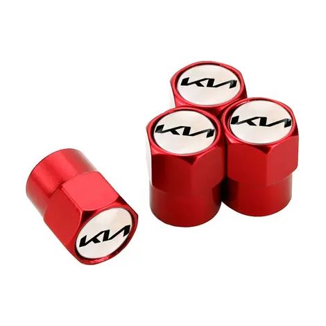 (Rouge-B) Bouchons de valve de voiture compatibles avec CADENZA, Ceed, TE, K5, KX1, K3, STONIC, K9, OPTIMA, PICANTO, RIO, SORENTO, SOUL - Accessoires pour pneus et jantes (1/5)