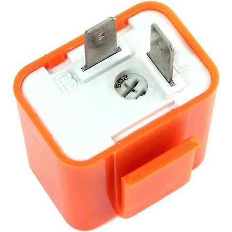 Relais clignotant LED réglable en vitesse pour moto à 2 broches 12V (1/4)