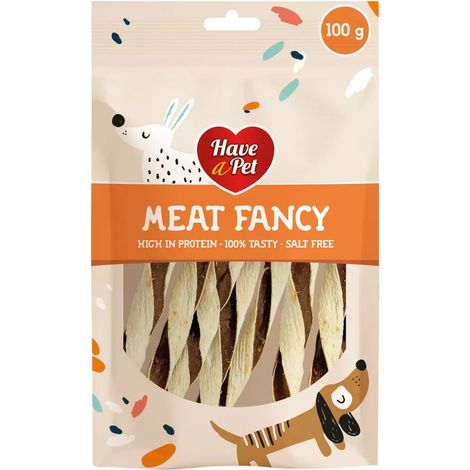 Friandises pour chiens Comfy Appetit, sandwich au canard et au poisson, 100 g (1/2)