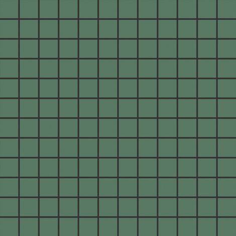 Mosaïque de grès cérame QUADROCOLOR UNI -  Emerald green - -  Emerald green - boîte de  m2