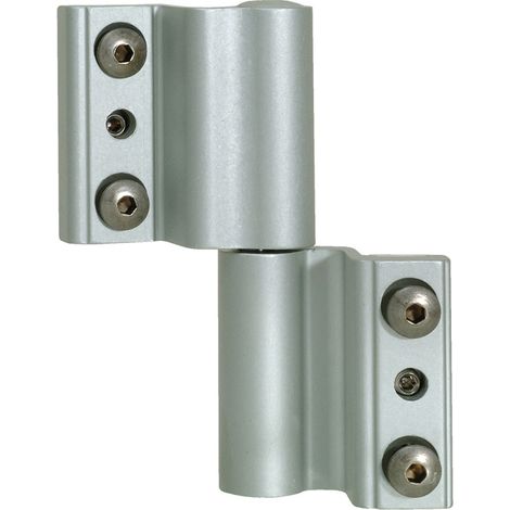 Fapim – Paumelle pour porte et fenêtre 14 x 18 mm – Aluminium blanc 9010 brillant – Supporte jusqu'à 80 kg – Compatible profils aluminium