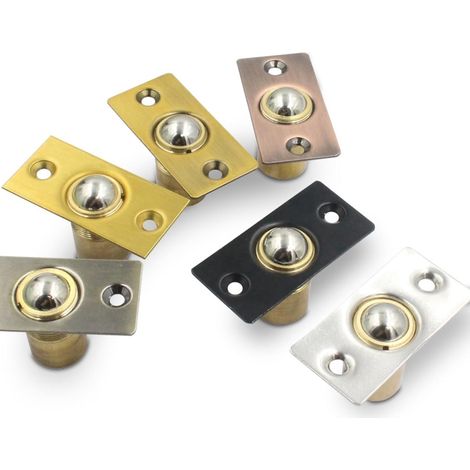Lot de 2 verrous à bille en acier inoxydable pour portes de placard (1/5)