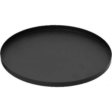 Tablett Schwarz matt Ø ca. 30,5 cm - Eisen