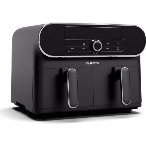 Klarstein Freidora de aire caliente AuraAir Color Touch  2 compartimentos  10 l  1700 W  80 - 200 °C  8 programas (1/5)