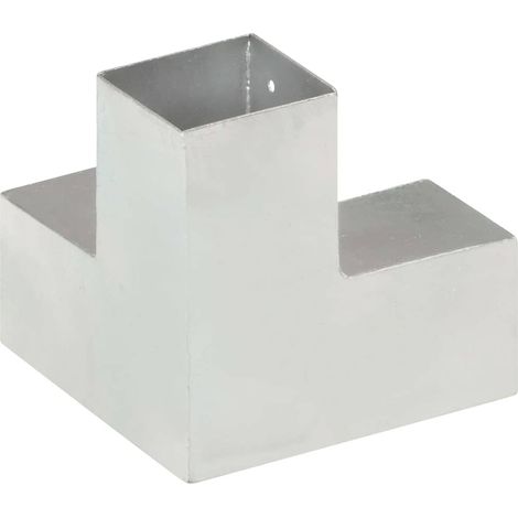 Connecteur de poteau forme en Y pour poutres en bois sabot métal galvanisé 81x81 mm (1/5)