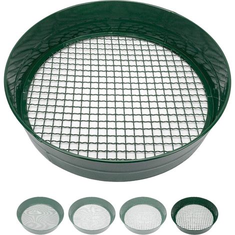 1 - Tamis De Jardin - Passoire À Sol - Maille 12mm Pour Terre Et Compost - Usage Extérieur - Vert - 33x7cm (1/5)