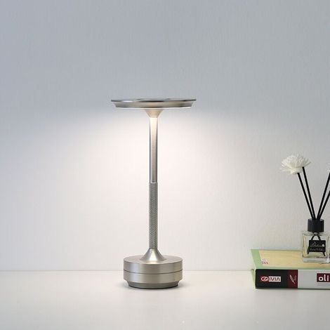 Lampe de bureau USB en forme de I Lampe de bureau UFO Lampe de bar transparente Décoration de chevet de chambre Lampe de bureau LED Veilleuse (1/5)