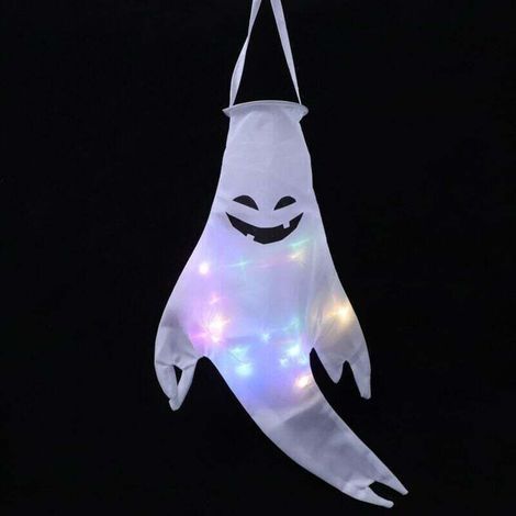 Guirlande lumineuse d'extérieur, Halloween Suspendus Fantôme Décoration Manches à Air d'halloween Esprit Suspendu - Grand 50 pouces (1/4)