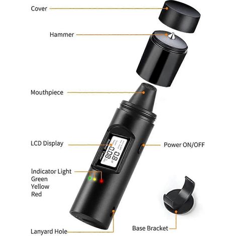 Outils de test d'alcoolémie électroniques professionnels précis B-- (1/5)