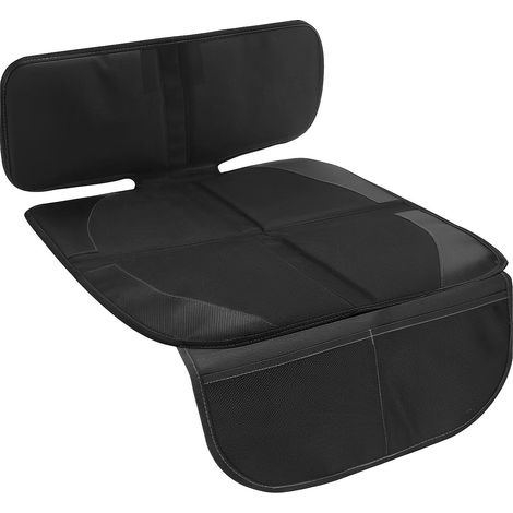 Car Seat Protector, Non-Slip Car Seat Protector with Pockets, Universal Waterproof Oxford Car Seat Protector for Children and Pets (Black)