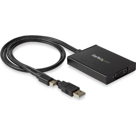 StarTech.com Adaptateur Mini DisplayPort vers DVI Dual-Link alimenté par USB - 0,358 m - Mini DisplayPort + USB A - DVI-I - Mâle - Femelle - Droit (MDP2DVID2)