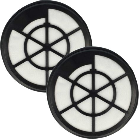 vhbw Filterset 2x Staubsaugerfilter Ersatz für Bosch 12025213 für Staubsauger - Abluftfilter, Schwarz, Weiß