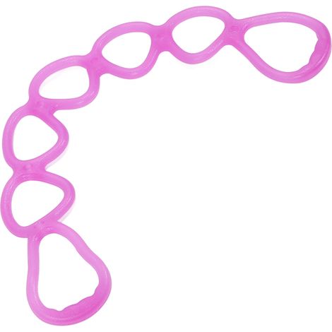 Corde élastique fitness 7 niveaux, bande de résistance multifonction pour yoga et entraînement à domicile (Violet) (1/5)