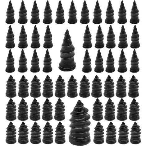 Kit de réparation pour pneus tubeless, 60 clous en caoutchouc, clous spiralés, outils de réparation rapide pour pneus, convient aux voitures, motos, camions et tracteurs. (1/4)