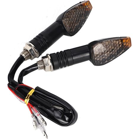 Clignotant universel 12V, 2 pièces, Modification de la lampe avec lumière jaune (fumée) (1/5)
