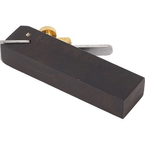 Mini rabot bois main en ébène acier rapide rabotage fin ébardage chanfrein 75x14x20mm 1 pc (1/5)