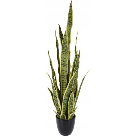 Pianta Artificiale Sansevieria in Vaso 92 cm Verde PERAGA HOME