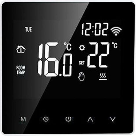 ME81H Smart WIFI LCD Thermostat Eau Sol Chauffage Chaudière Murale lectrique Chauffage Sol Thermostat pour Tuya AC230V Fond Blanc Bouton Blanc 16A A (1/4)