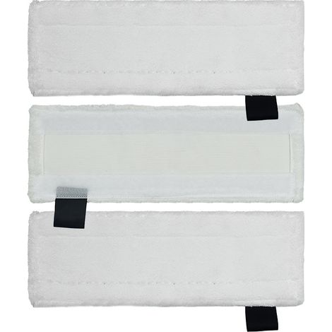 3 almohadillas de limpieza para cabezal de mopa a vapor Karcher SC1 SC2 SC3 SC4 SC5, compatibles con almohadillas de limpieza Karcher.