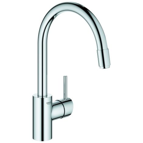 Grohe Concetto - Grifo de fregadero con ducha extraíble, cromo 32663003 (1/5)