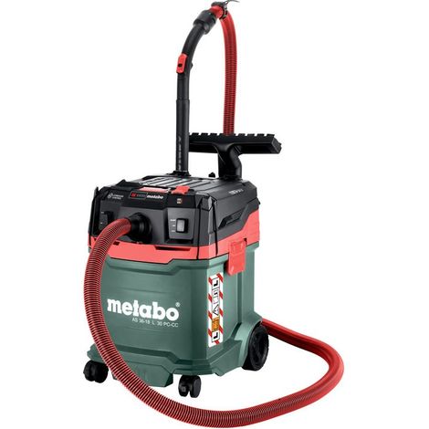 Metabo Akku-Sauger AS 36-18 L 30 PC-CC mit manueller Filterabreinigung + CordlessControl (1/5)