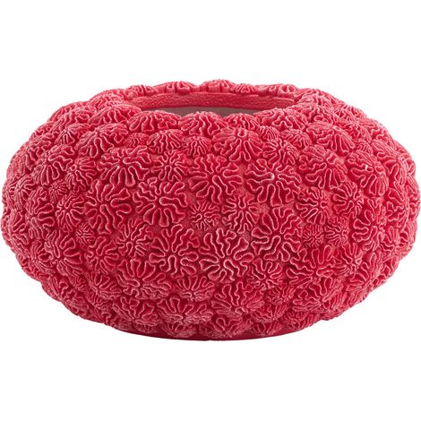 Vaso CORAL rosso in ceramica di Light & Living – Ø47,5x25,5 cm