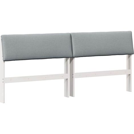 Maison Exclusive - Testiera imbottita Grigio chiaro 200 cm Pino massello