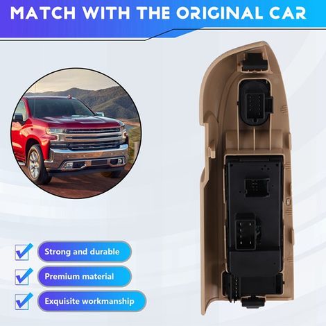 Die Teilenummern 22968507 und 22968506 sind für Fensterheberschalter des linksgelenkten Chevrolet Silverado. (1/3)