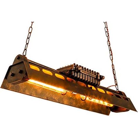 E27 Lampadario a sospensione vintage, stile retrò, in ferro, lampadario a sospensione, lampada industriale, per soggiorno, sala da pranzo, sala da pranzo, bar (1/5)