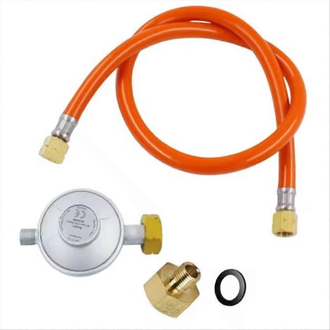Gasregler, Zubehör, 1/2-Zoll-Adapter, Ersatzteil, Metallschlaucharmaturen, Anschlussstück, 1,5 m Schlauch für Heizgeräte und Steaköfen (1/5)