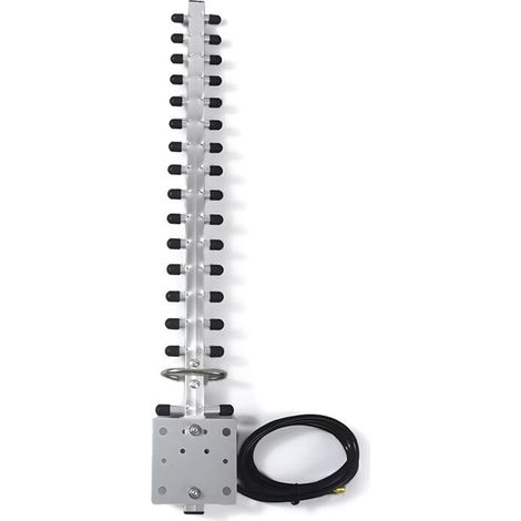 Geeignet für 2,4-GHz-Yagi-Antennen mit hoher Verstärkung (25 dBi) für den Außenbereich, mit RP-SMA-Anschluss, Richtverstärker und Modemkabel.
