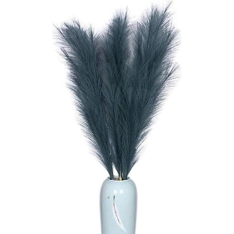 BelleRise - Herbe de la pampa naturelle séchée vert foncé pour décoration intérieure, mariages et soirées bohèmes (1/4)