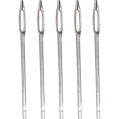 Kit de rération de bouchon de pneu, kit de bouchon de pneu de voiture,quet de 5 aiguilles à œil fendu de remplacement Outil de rération de pneus, Kit de rération de pneus robuste, poin (1/5)