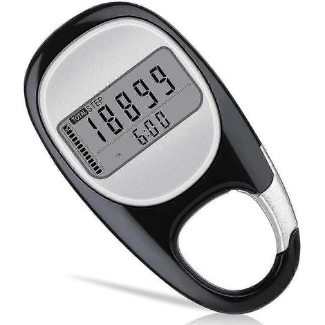 Podomètre 3D portable pour le comptage des pas et des kilomètres parcourus, avec mesure de la distance. (1/5)
