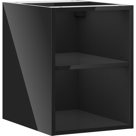Mexen Box-A armario abierto con balda de 35 cm, negro brillo - 91AX2-0350-470-0-70 (1/4)