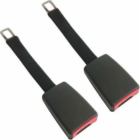 QORVA
-Rallonge de ceinture de sécurité voiture 25 cm – Acier pour languette 20-22 mm – Installation facile – Lot de 2 extensions