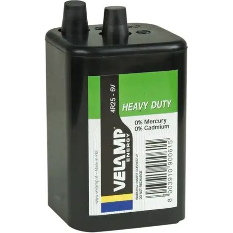 BATTERIA 6V PER LAMPEGGIANTE CANTIERE