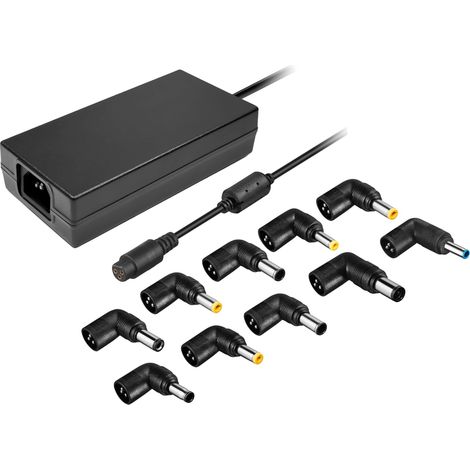 Cargador de Portátil Leotec Notebook/ 120W/ Automático/ 10 Conectores/ Voltaje 12-20V