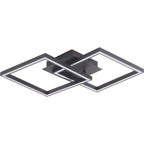 [GEBRAUCHT] B-Ware Lucande Deckenlampe Deckenleuchte Led Tjado Schwarz Metall Wohnzimmerleuchte