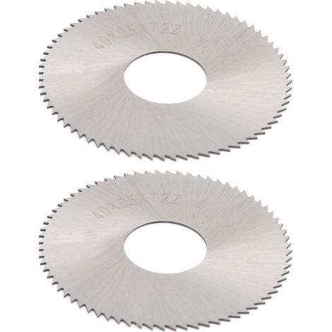 2 Stück Kreissägeblätter aus HSS-Stahl für industrielle Fräsarbeiten, 40 x 0,5 x 72 Zähne (1/5)