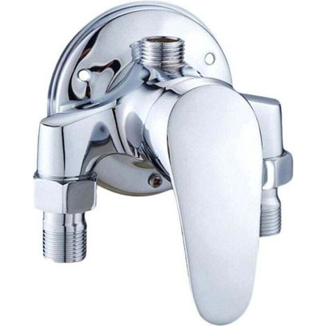 Vanne de dérivation de salle de bain, mitigeur de douche en laiton, mitigeur de douche chaud et froid, mitigeur de chauffe-eau solaire (1/4)