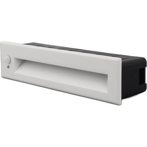 Éclairage d'escalier avec détecteur de mouvement intégré, lumière LED blanche mate pour couloir, placard, chambre, 110-240 V (1/5)