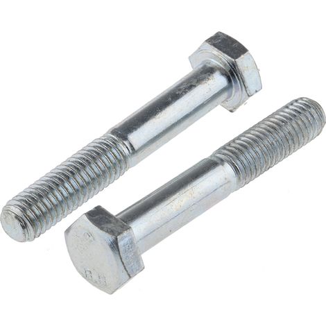 Vis à tête hexagonale, Acier Passivé, zinc, M8 x 50mm ( Prix pour Boîte de 50 )