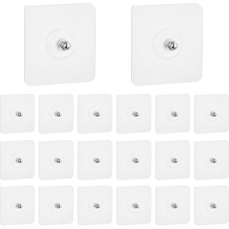 Crochets adhésifs pour tableaux, lot de 20, étanches, sans perçage, (1/5)