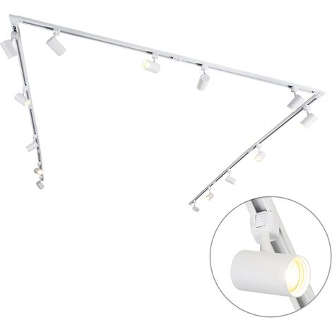 QAZQA Lampada da soffitto iconic jeana - Moderno - Acciaio - Bianco - Oblungo Max. 14 x Watt