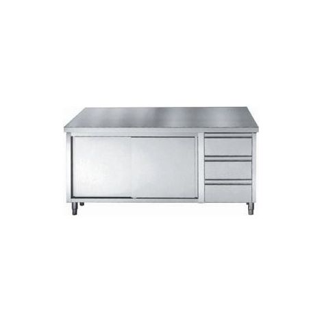 Armoire de Travail Inox Avec Tiroir - Gamme 700 - Combisteel (1/2)