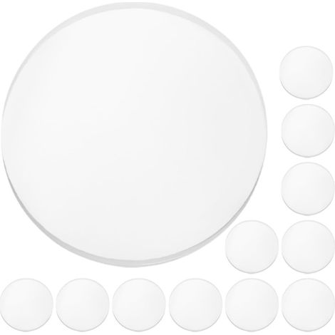 Lot de 12 patins à ventouses transparents en plastique PP pour tables (1/5)