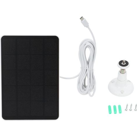 Panneau Solaire Monocristallin 5V 4W, Chargeur Solaire à Faible Consommation pour Surveillance et Sécurité (1/5)